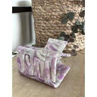 haarklem /purple & white/